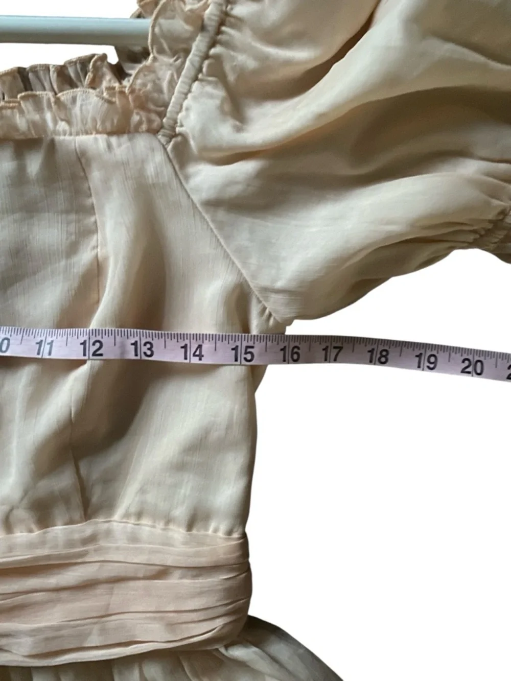 JessAkae Apricot Sorbet Ruffle Dress S - Picture 14 of 14